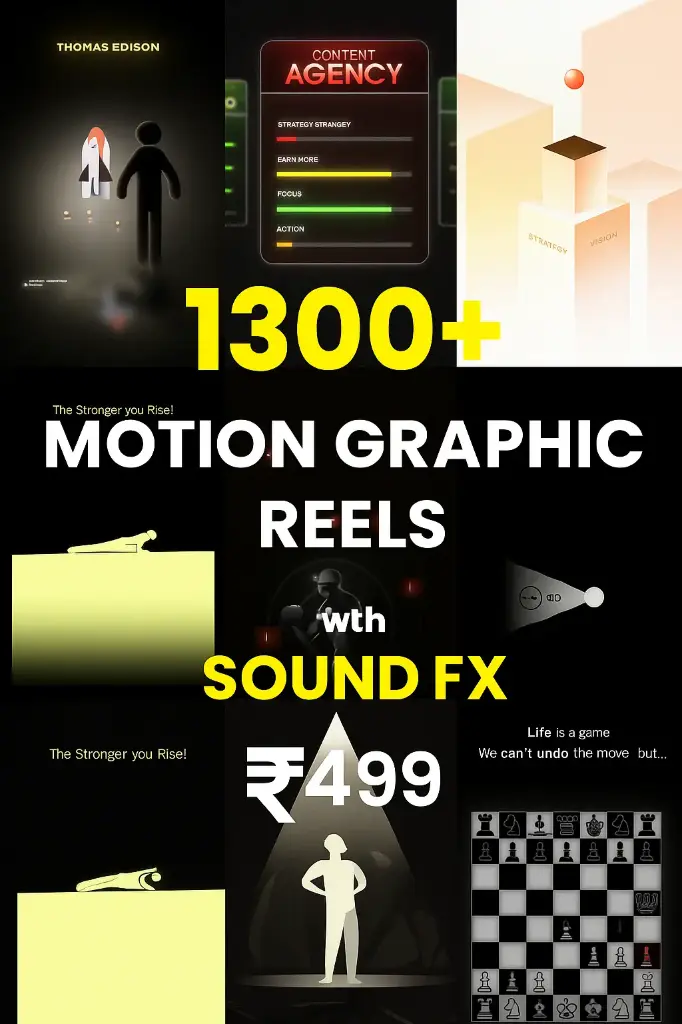 1300+ motion graphic reels